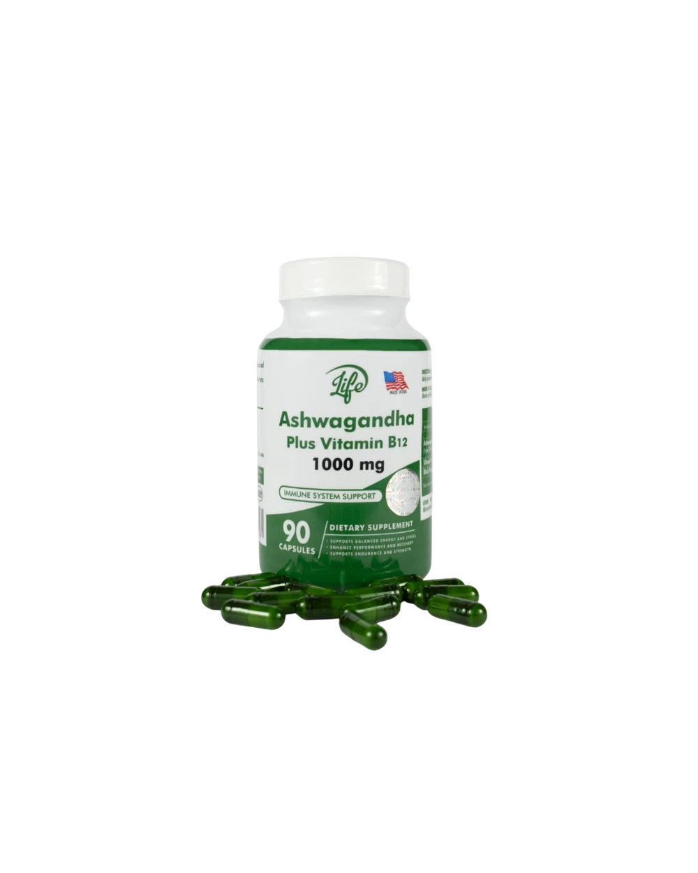 Ashwagandha con Vitamina B12 para Bienestar Diario