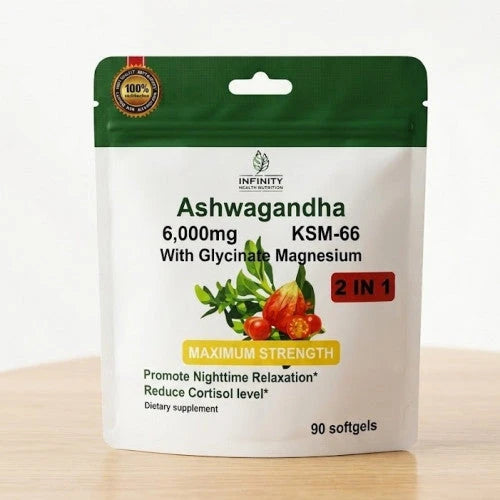 Ashwagandha KSM-66 con Glicinato de Magnesio